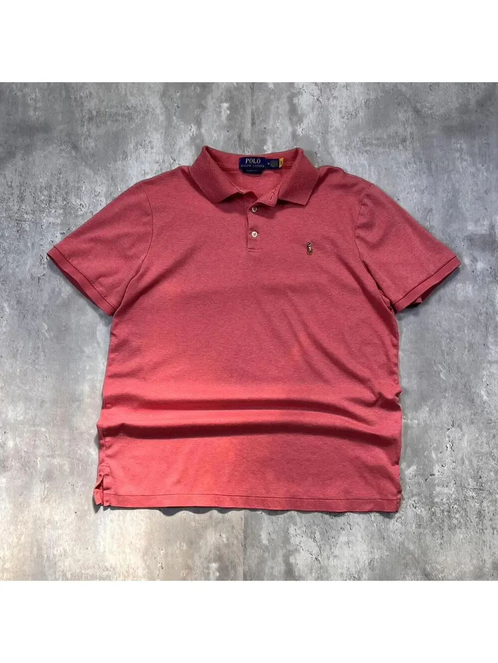 Polo Ralph Lauren Heathered Pink Classic Fit Polo Shirt Medium